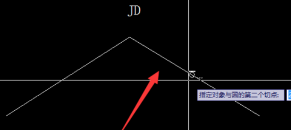 CAD中怎么根據(jù)切線交點(diǎn)繪制曲線