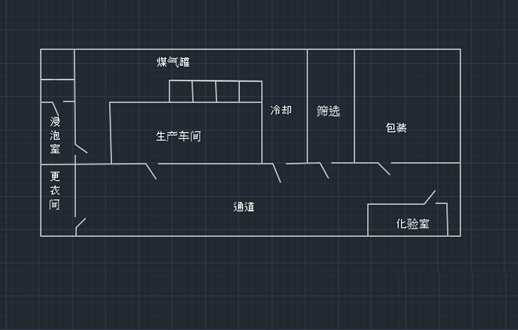 cad怎么畫(huà)廠(chǎng)房的線(xiàn)條平面圖?