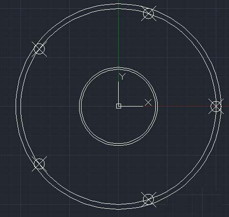CAD如何繪制輪盤(pán)平面圖