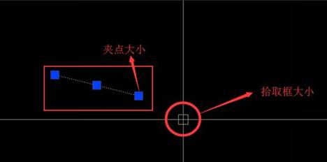 CAD怎么調(diào)整十字光標(biāo)、拾取框、夾點(diǎn)等的大小