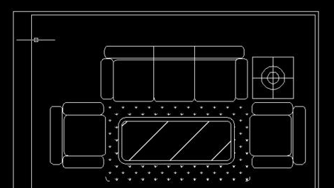 CAD怎么繪制沙發(fā)平面圖？