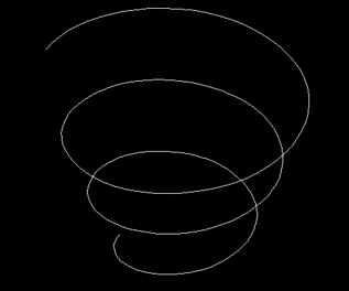 CAD繪制螺旋線的步驟