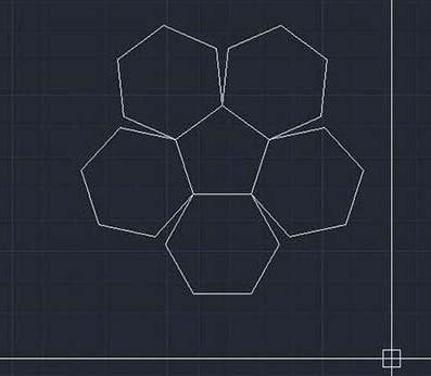 CAD如何使六邊形對(duì)齊到五邊形上？